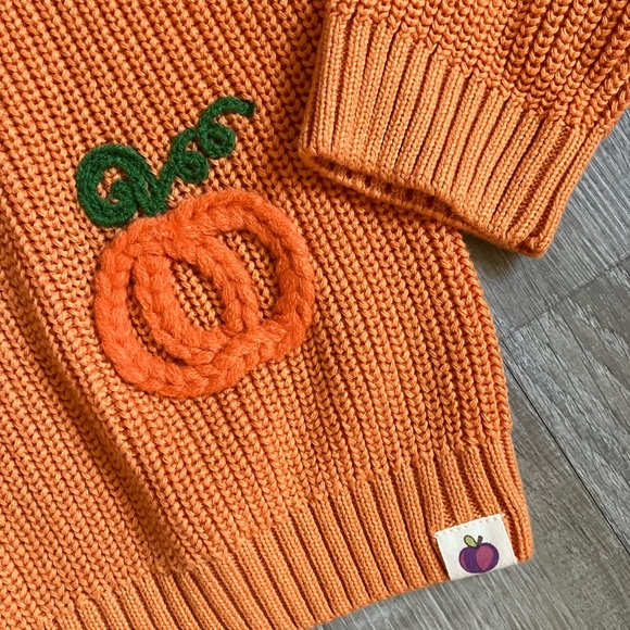 NEW Cheeky Plum Embroidered Pumpkin Sweater 🎃 - Picture 5 of 6